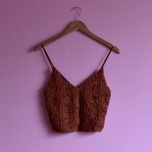 Cinnamon crop top  🦋